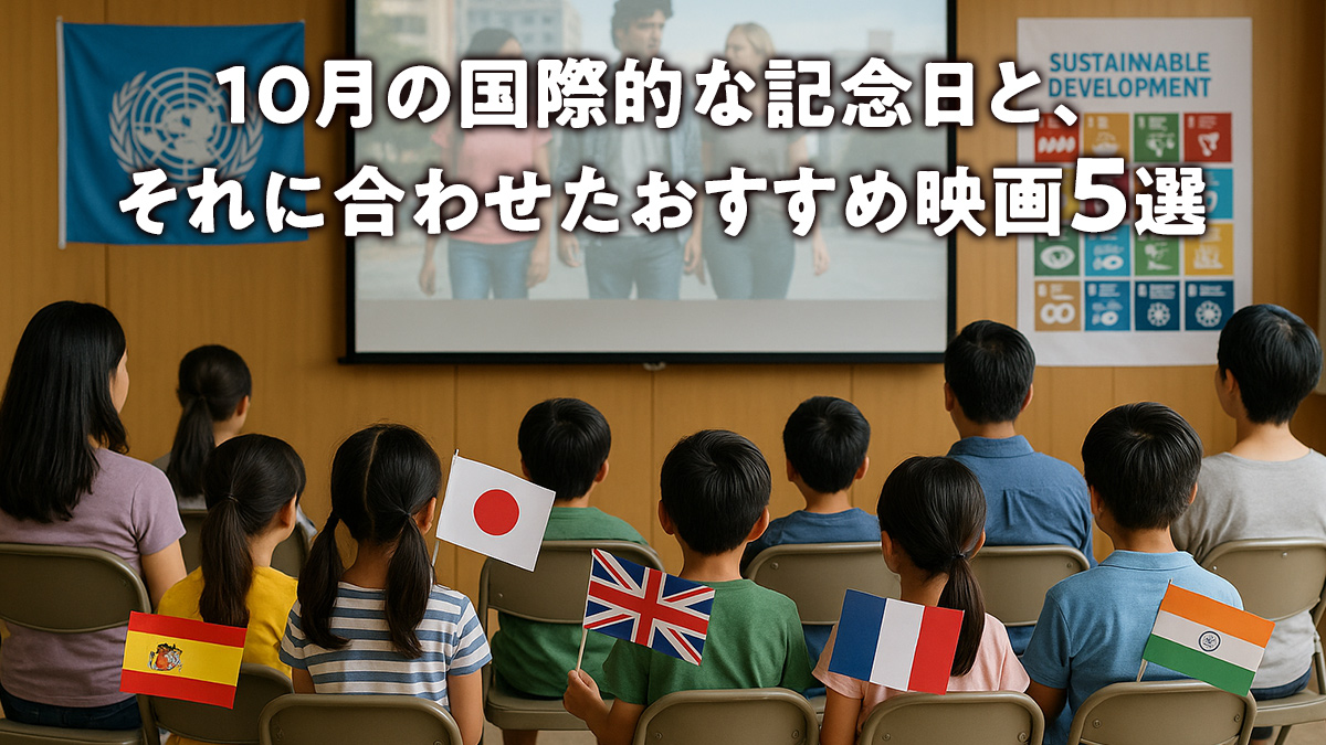 10月の国際的な記念日と、それに合わせたおすすめ映画5選