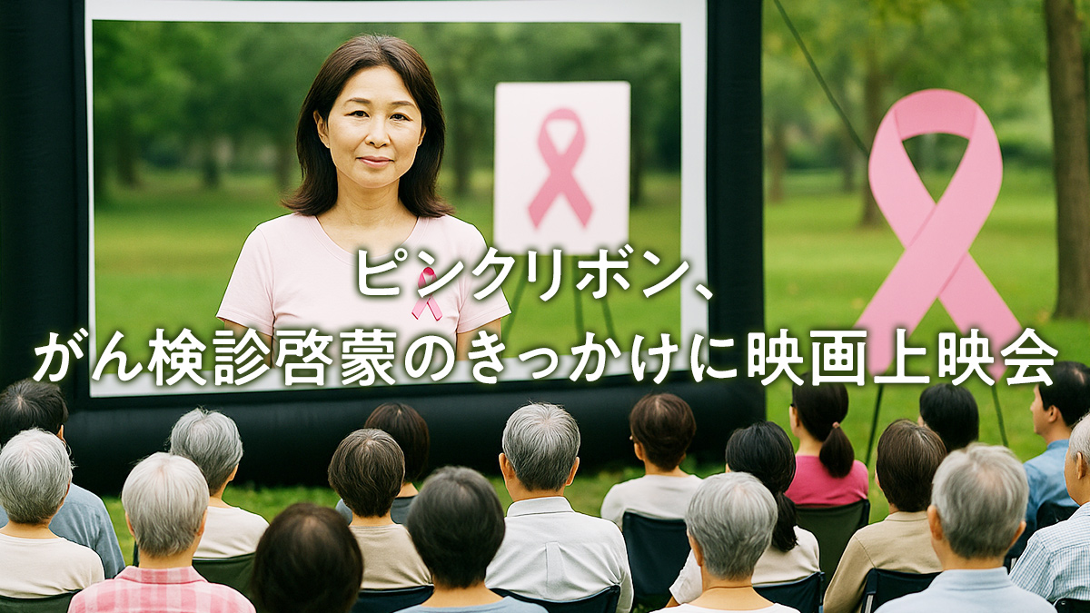 ピンクリボン、がん検診啓蒙のきっかけに映画上映会