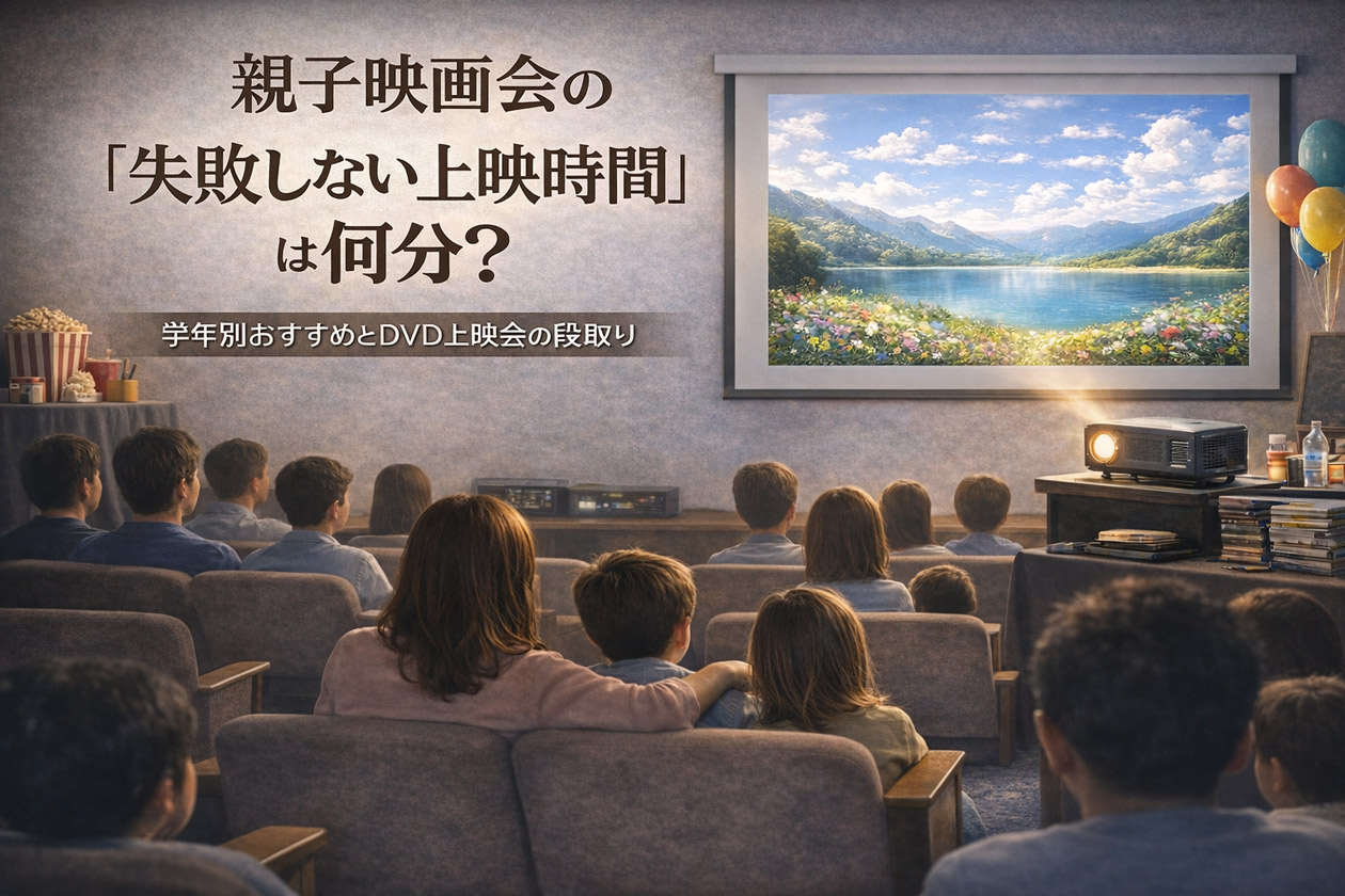 親子映画会の“失敗しない上映時間”は何分？｜学年別おすすめとDVD上映会の段取り