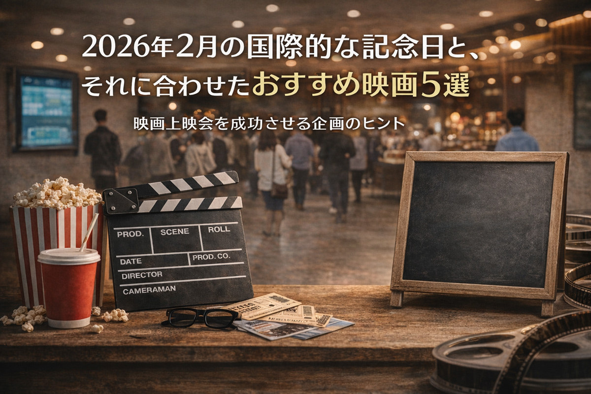 2026年2月の国際的な記念日と、それに合わせたおすすめ映画5選｜映画上映会を成功させる企画のヒント