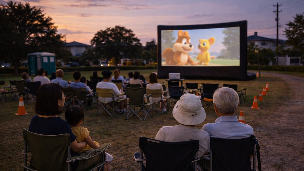 3. 親子映画会にもシニア映画会にも、安全設計が効きます