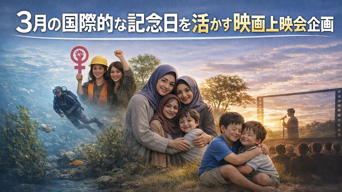 3月の国際的な記念日を活かす映画上映会企画