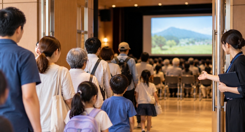 公民館で映画上映会を開催する場合